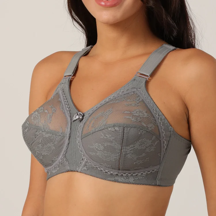 Ultra-Thin Full-Cup Sponge-Free Sexy Lace Bra socialshop