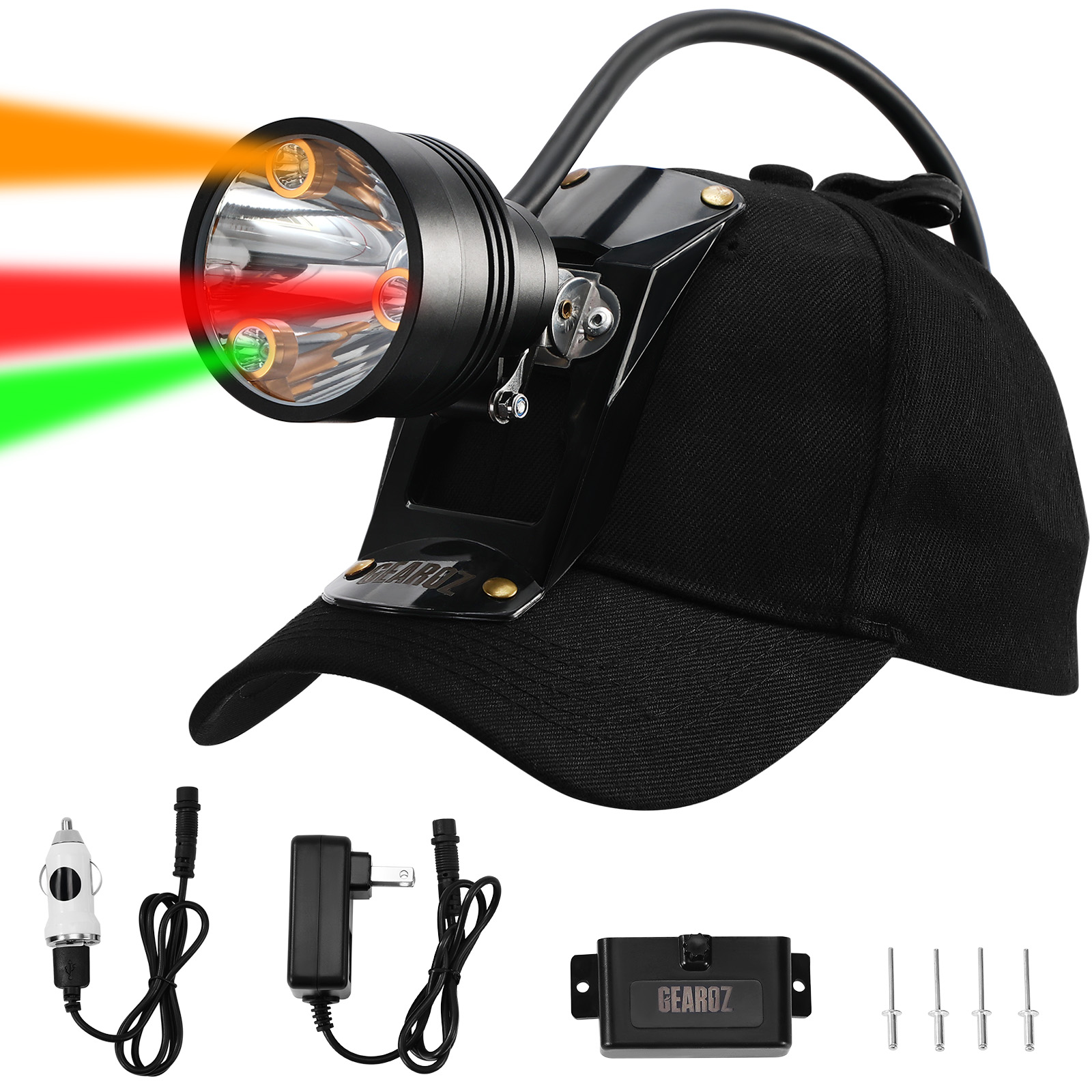 GearOZ Coon Hunting Lights Headlamp for Coyotes Hog Predators