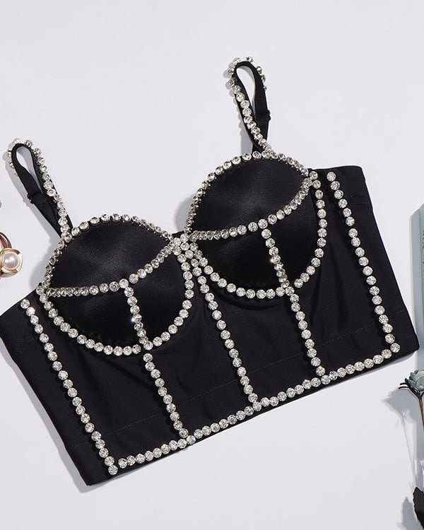 Sexy Diamond Solid Color Outer Corset - Chicaggo