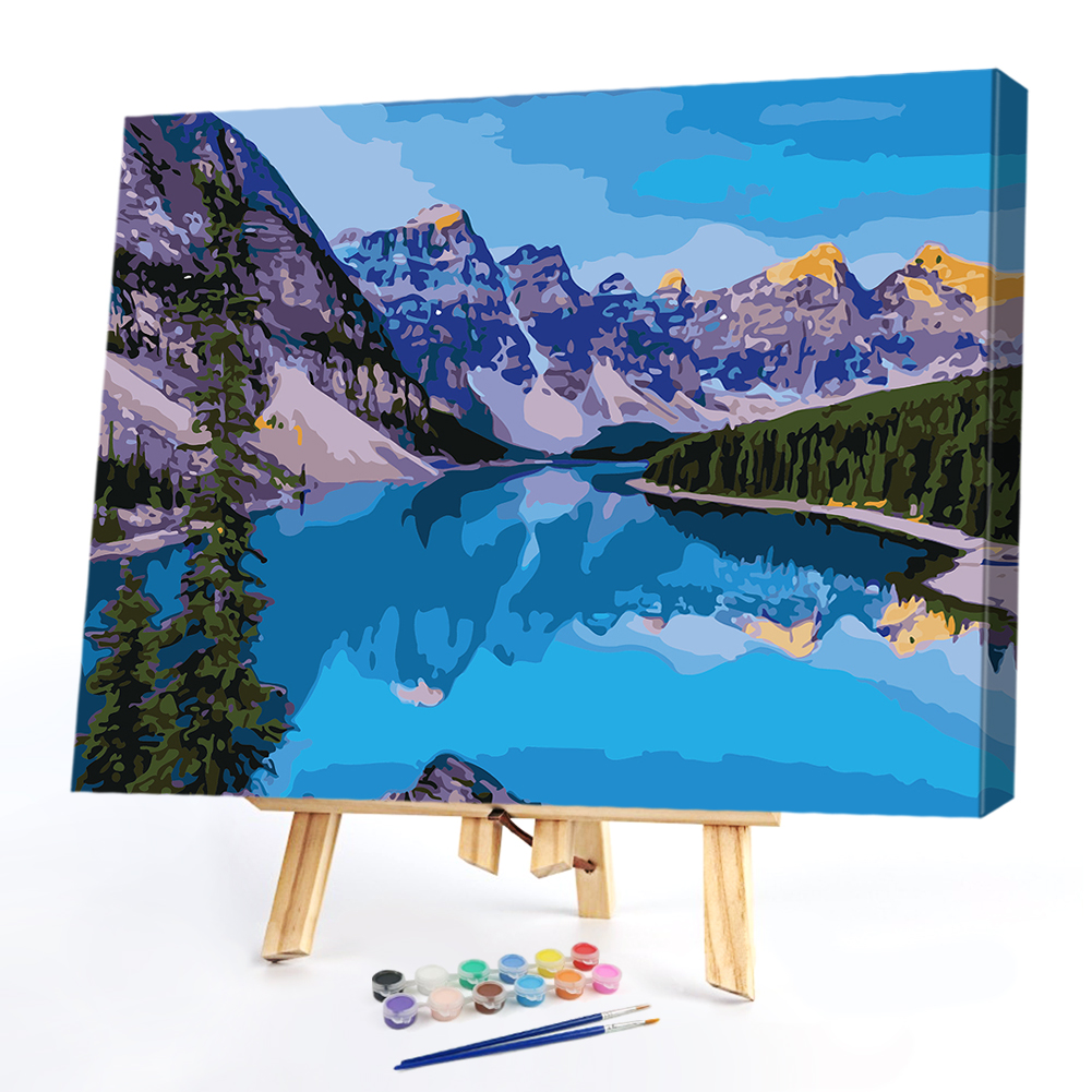 40*50cm - Paint By Numbers - Mountains and Rivers, 501 Original 
40*50cm - Paint By Numbers - Mountains and Rivers, 501 Original