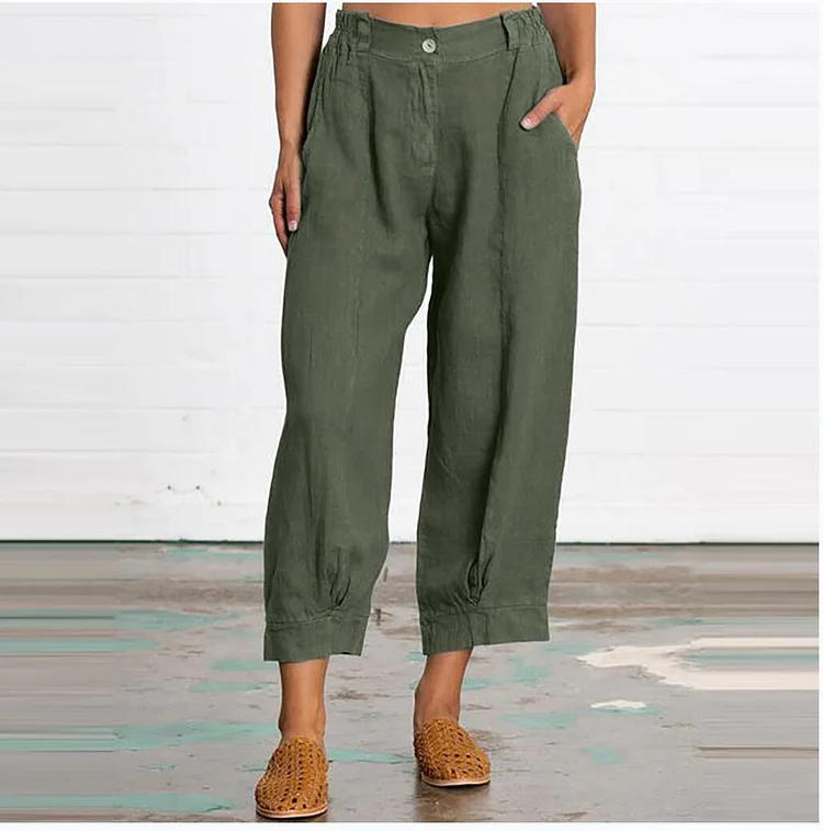 2024 new loose oversized cropped casual pants_ ecoleips_old