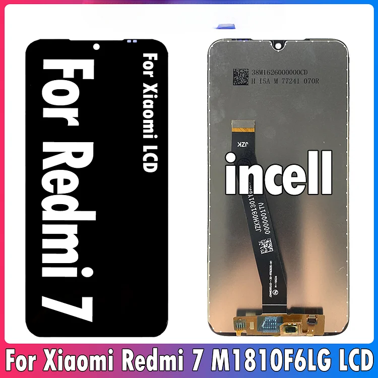 6.26" Incell For Xiaomi Redmi 7 M1810F6LG M1810F6LH Display Touch Screen Digitizer Assembly For Redmi7 M1810F6LI LCD