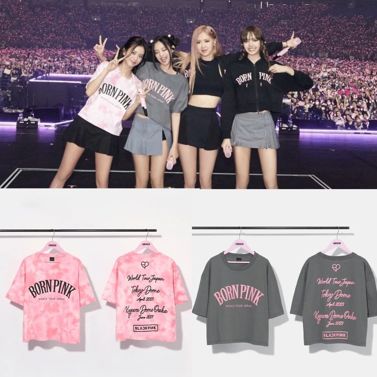 Kpop BLACKPINK BORN PINK WORLD TOUR JAPAN T-SHIRT 2023 Tshirt Unisex Cotton  TEE