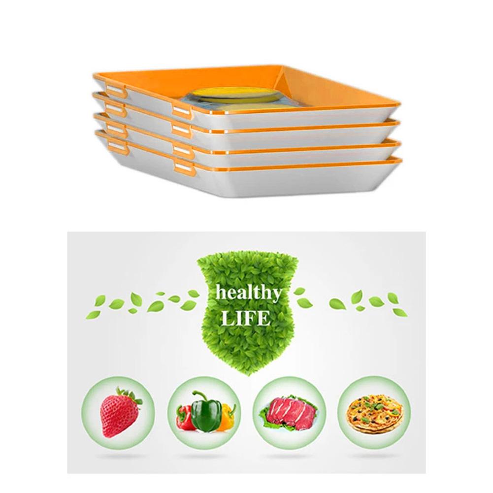 Food Preservation Tray Plastic Food Fresh Storage Plates Container (Orange), 501 Original
Food Preservation Tray Plastic Food Fresh Storage Plates Container (Orange), 501 Original