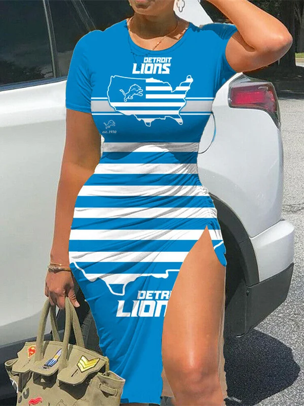 Detroit Lions
Women's Slit Bodycon Dress