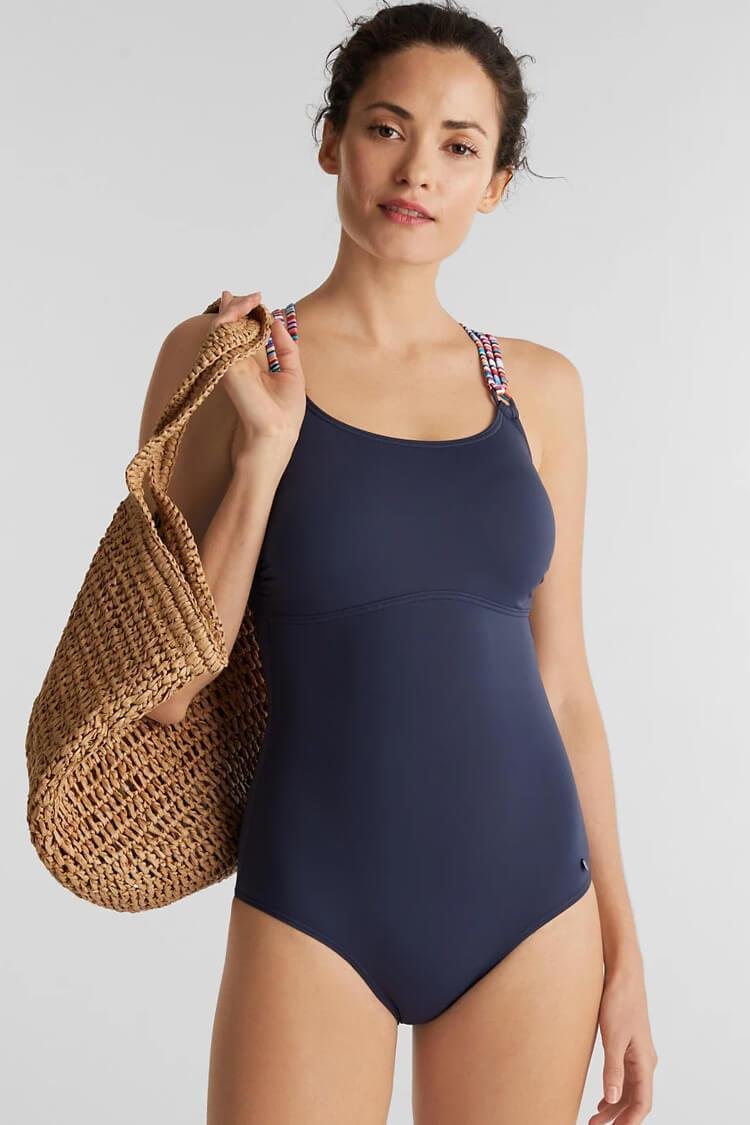 Active Contrast Cross Strappy Cutout One Piece Swimsuit - Shop Trendy Women's Clothing | LoverChic