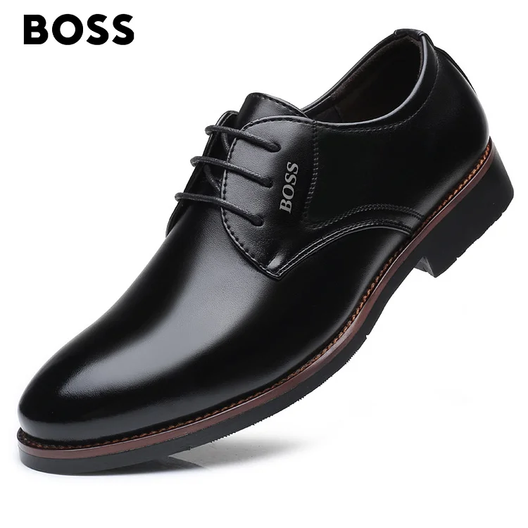 BOSS® Ręcznie robione, duże, biznesowe, skórzane buty na co dzień