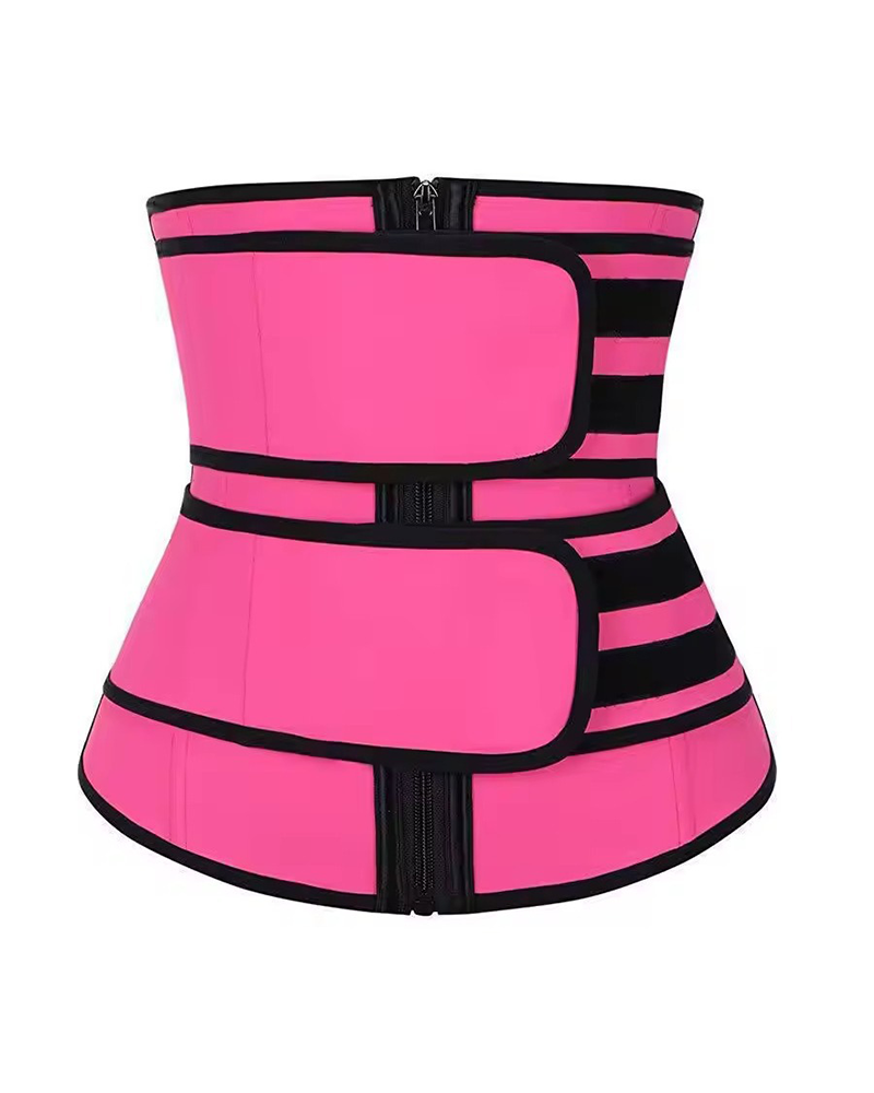 Body Shaping Double Belt Zipper Belly Control Belt