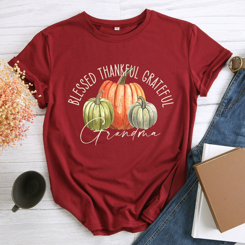 Blessed Grandma Thanksgiving Day T-Shirt-08468-Guru-buzz