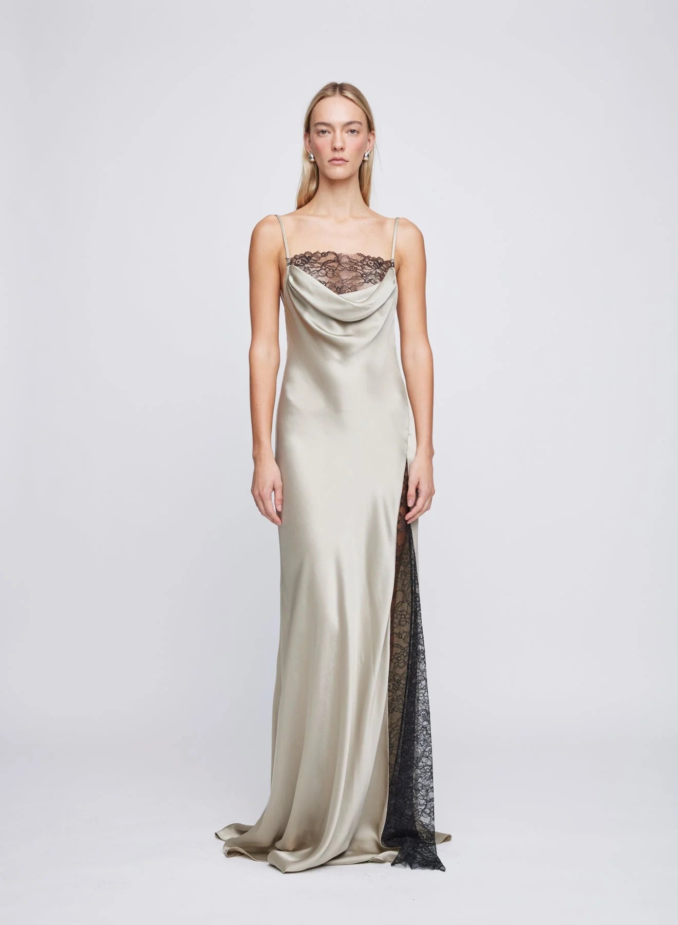 elena satin dress Elena Corset Satin Midi Formal Dress
