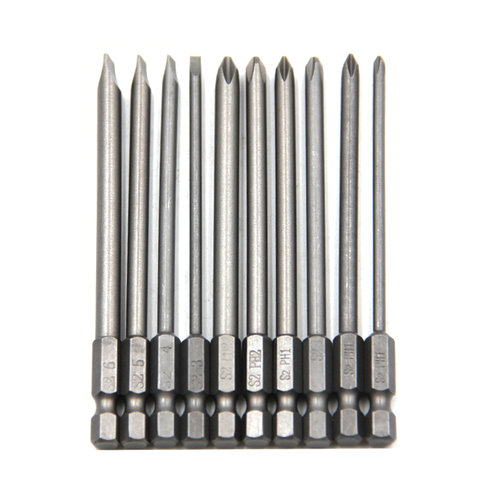 10pcs 100mm Hex Shank Anti Slip Screwdriver Bits Magnetic Driver Batch Head, 501 Original
10pcs 100mm Hex Shank Anti Slip Screwdriver Bits Magnetic Driver Batch Head, 501 Original