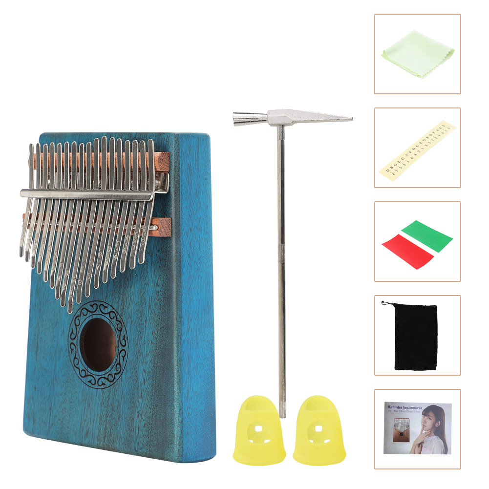 17 Keys Thumb Piano Kalimba Musical Instrument with Tuning Hammer Sticker, 501 Original
17 Keys Thumb Piano Kalimba Musical Instrument with Tuning Hammer Sticker, 501 Original