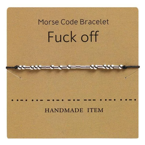 Morse Code Bracelet - Fuck Off