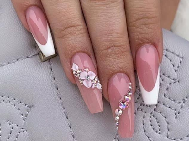 1. "Pastel Pink Coffin Nails for Spring" - wide 3