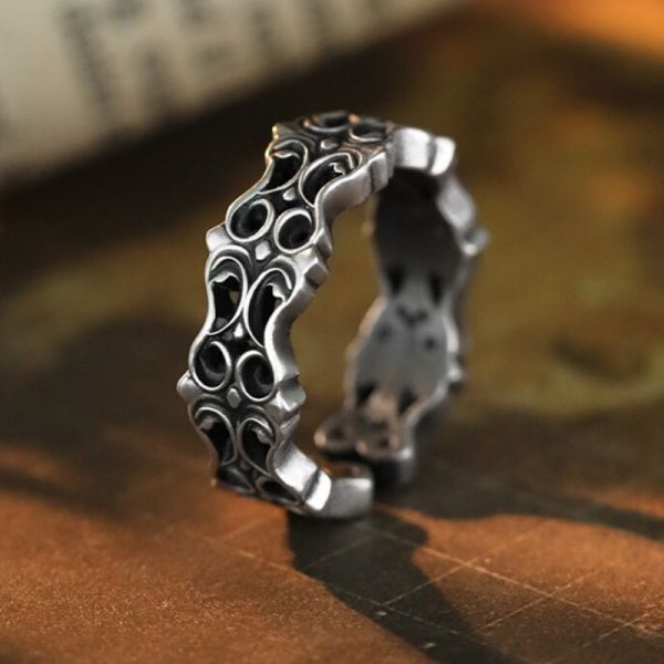 10pcsLot Animal Bulldog Ring in Antique Silver and Bronze Color Adjustable Vintage Rings R316