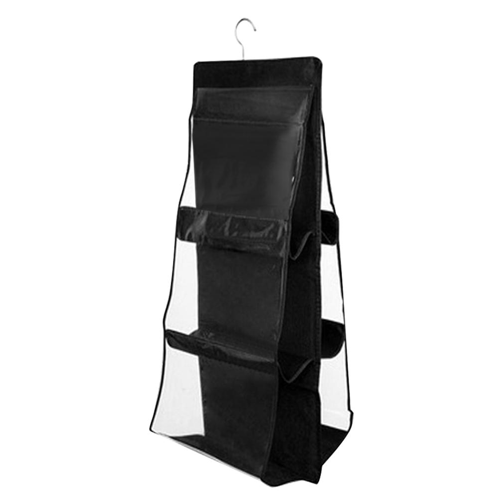 Double-Side Door Hanging Storage Bag Transparent Handbag Holder Organizer, Black, 501 Original
Double-Side Door Hanging Storage Bag Transparent Handbag Holder Organizer, Black, 501 Original