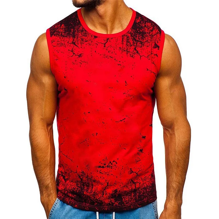 Summer Muscle Bodybuilding Fitness Tee Shirt Sport Tank Men's Clothing Vest