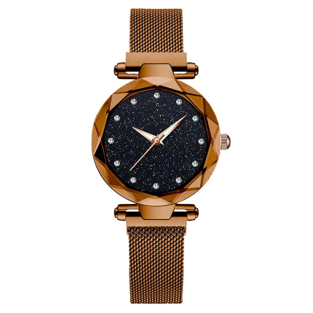 Fashion Starry Sky Quartz Magnet Mesh Band Simple Analog Watch Gift (Brown, 501 Original
Fashion Starry Sky Quartz Magnet Mesh Band Simple Analog Watch Gift (Brown, 501 Original
