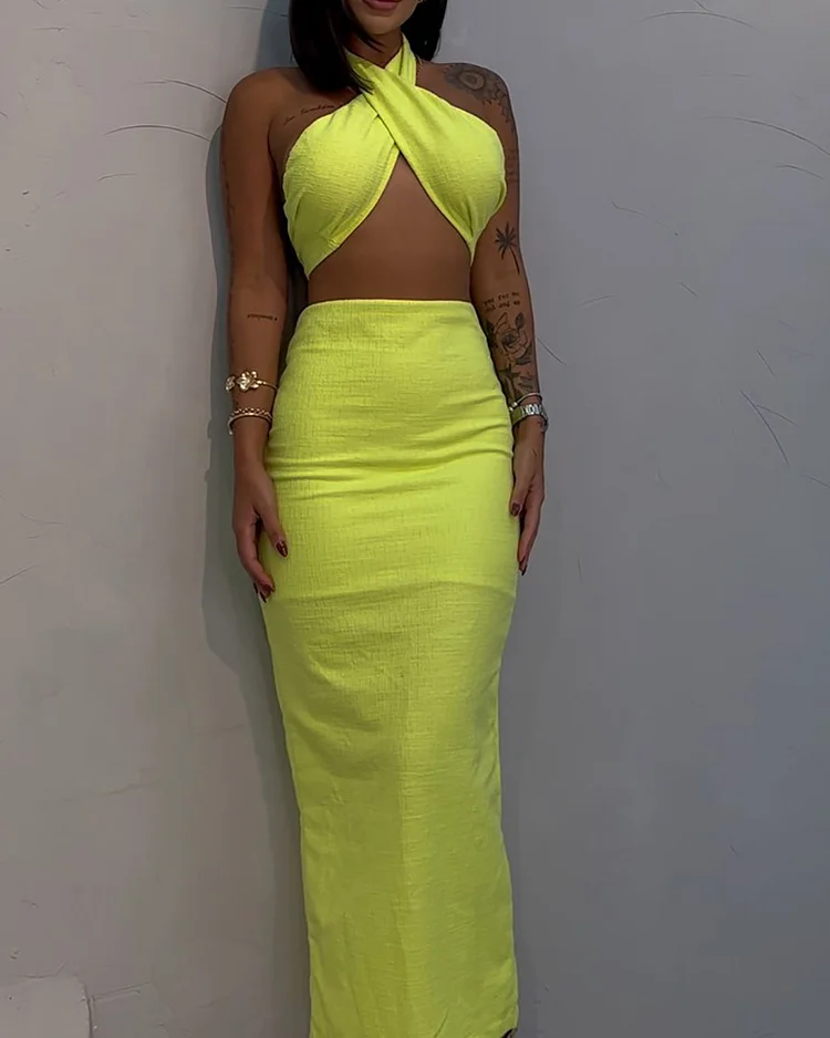 Sexy Halter Neck Dress