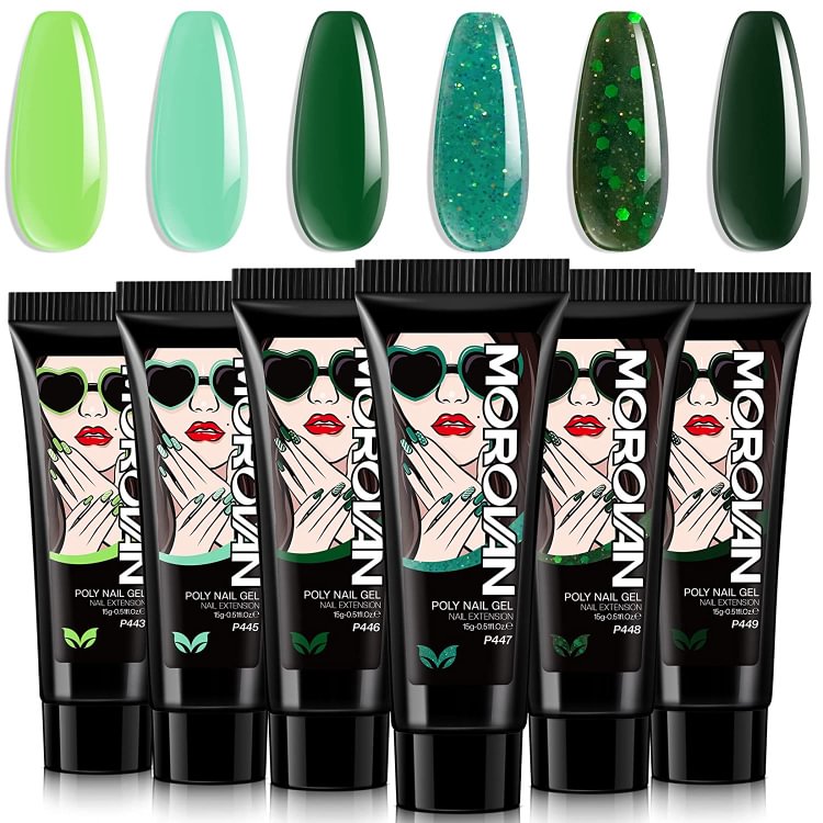 Morovan 6 Colors Poly Gel Nail Extension Kit PS16-A2
