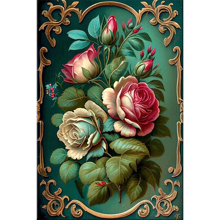 Vintage Rose  - Full Round - Diamond Painting(40*60cm)
