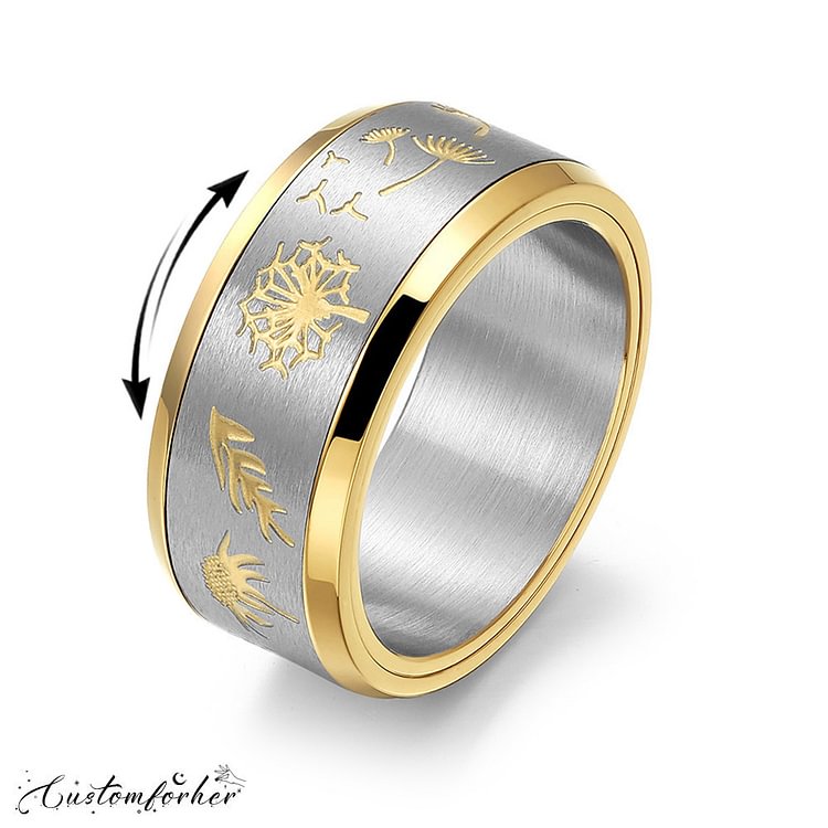 Dandelion Titanium Turning Ring