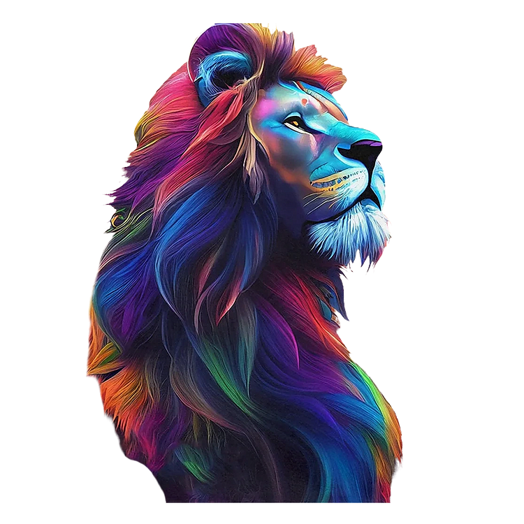 Colorful lion Wooden Jigsaw Puzzle