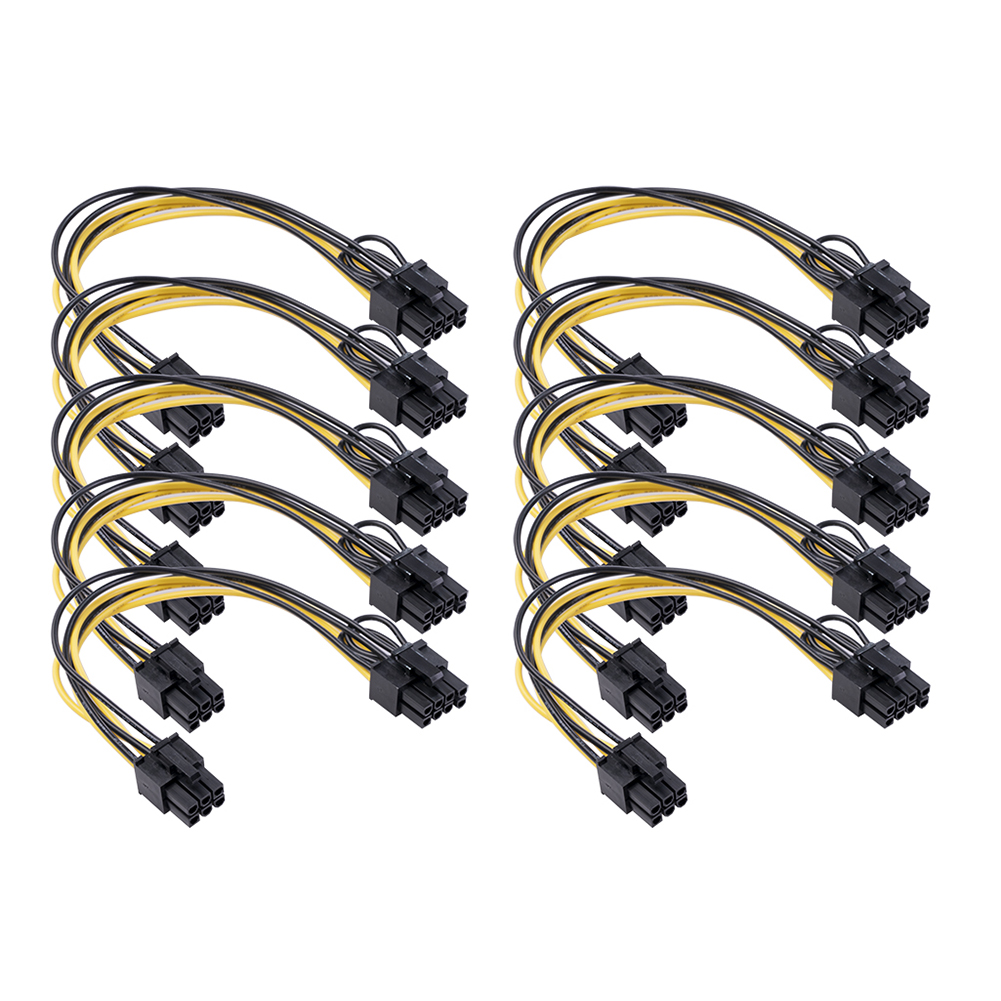 10pcs PCI Express 6 Pin to 8 Pin Cable Graphics Card Power Cable 8 inch, 501 Original
10pcs PCI Express 6 Pin to 8 Pin Cable Graphics Card Power Cable 8 inch, 501 Original