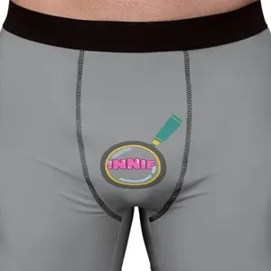 pornhint Pornhint INNIE Magnifier Small Penis Humiliation Men's Boxer Briefs, kink and fetish underwear for men