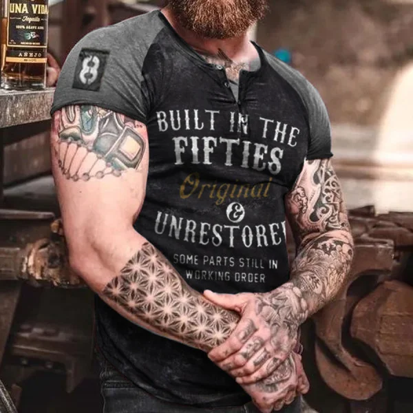 Vine Original And Unrestored 50 Print Mens Short Sleeve T-Shirt