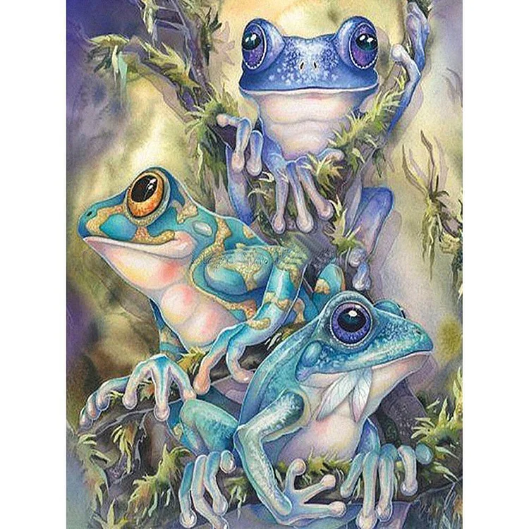 Animals Round Full Drill Diamond Painting 40X30CM(Canvas) gbfke