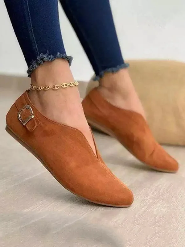 Pointed Toe Wrap Flats