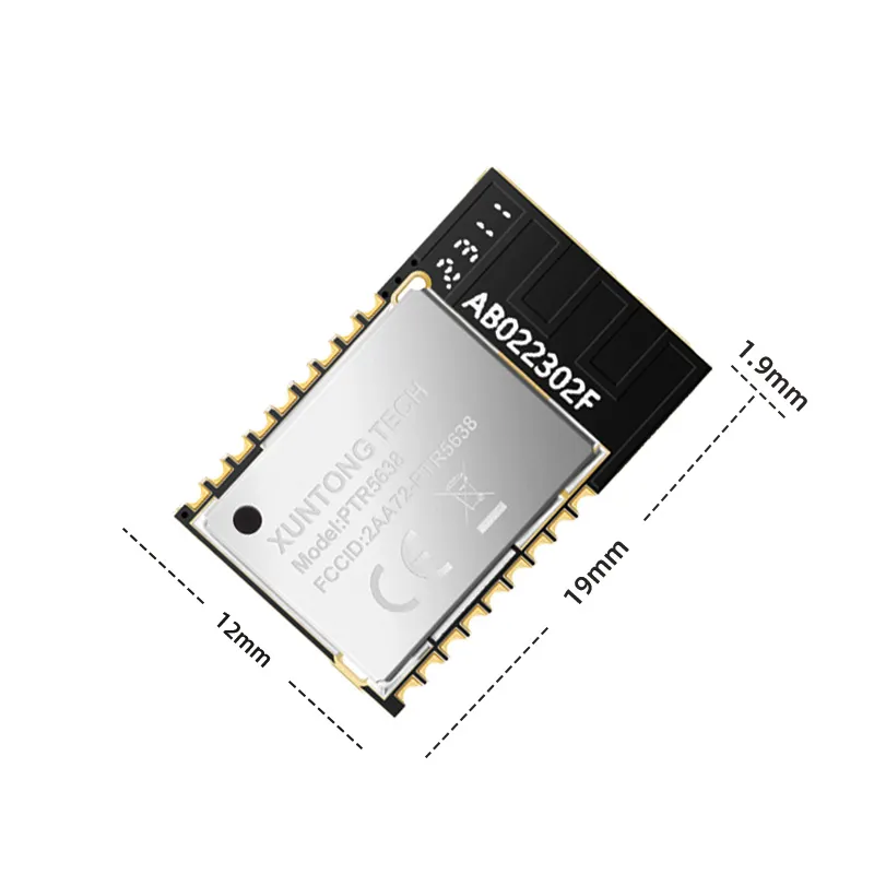 Small nRF52832 2.4GHz Mesh Protocol BLE 5 Low Power Consumption IoT Bluetooth Module