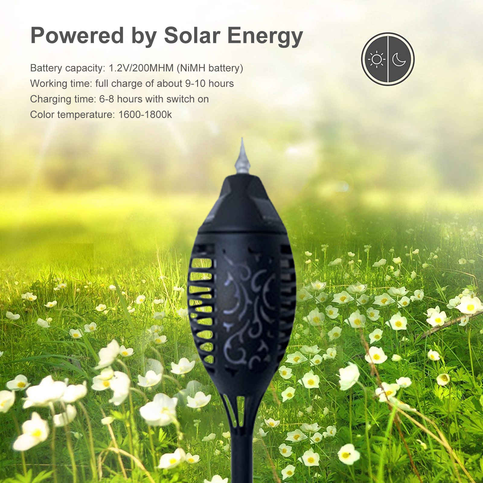 Waterproof Solar LED Lawn Lamp - Durable ABS Material & Flame Shaped Design, 8pcs, 501 Original
Waterproof Solar LED Lawn Lamp - Durable ABS Material & Flame Shaped Design, 8pcs, 501 Original