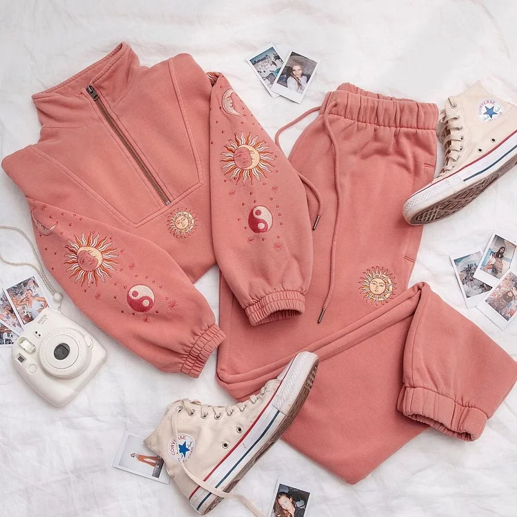 Embroidered Tracksuit Sets