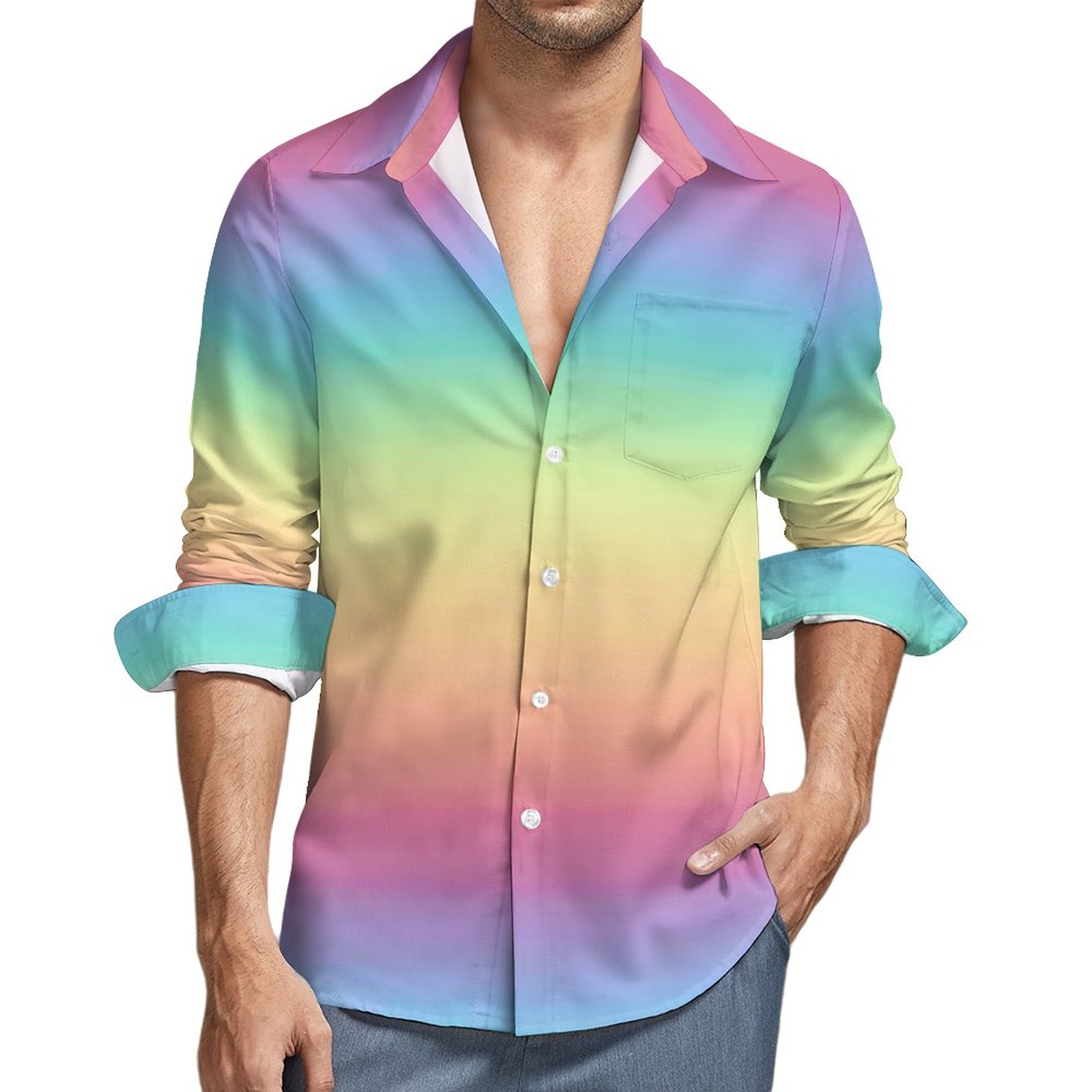 men's rainbow dress shirt Eight-X | Designer Dress Shirts