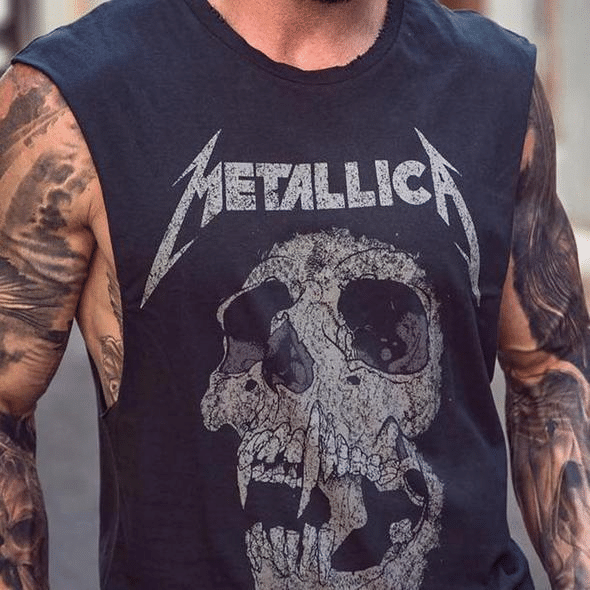 Men'S Retro METALLICA Band Tank Vest