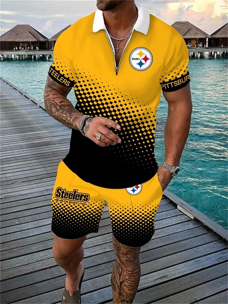 Pittsburgh Steelers
Limited Edition Polo Shirt And Shorts Two-Piece Suits