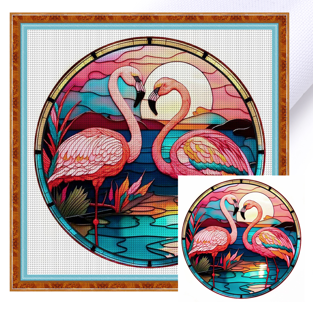 Flamingo Eyeglass Case - aStitch aHalf