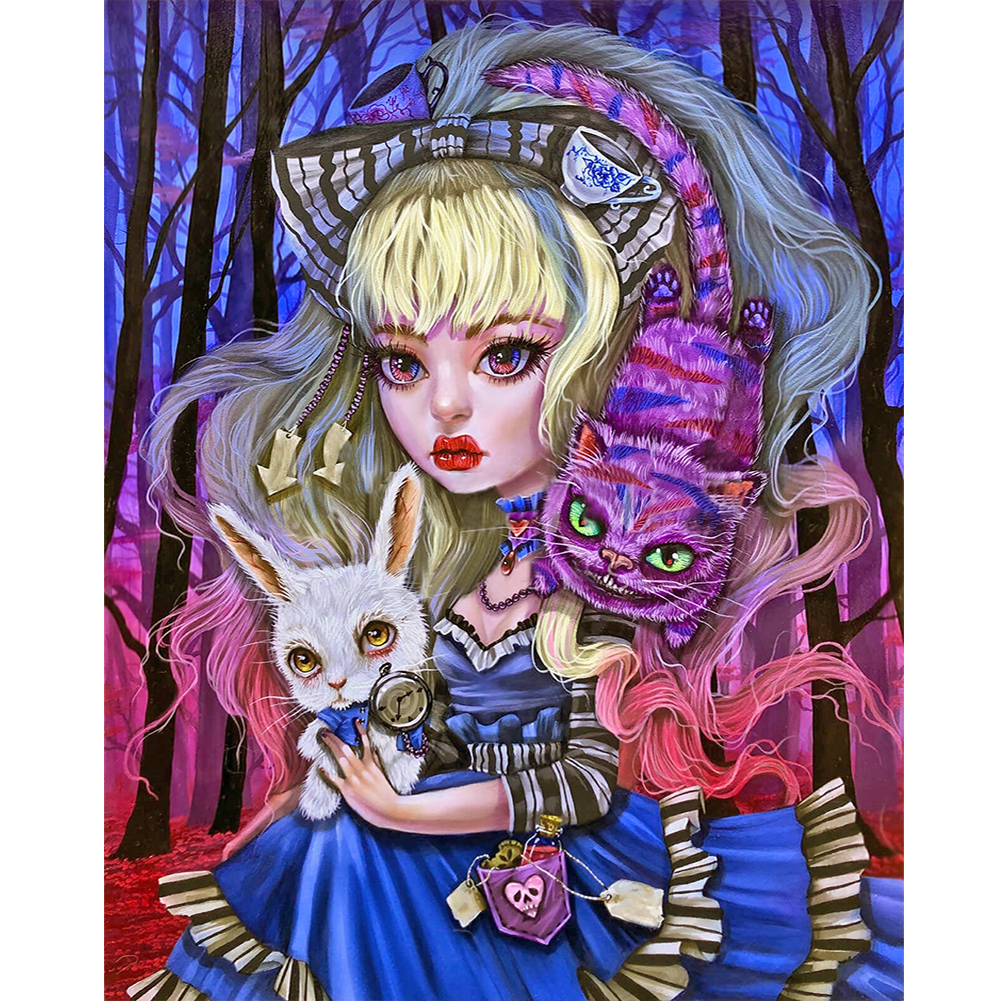 Alice Girl - Full Round - Diamond Painting(40*50cm)