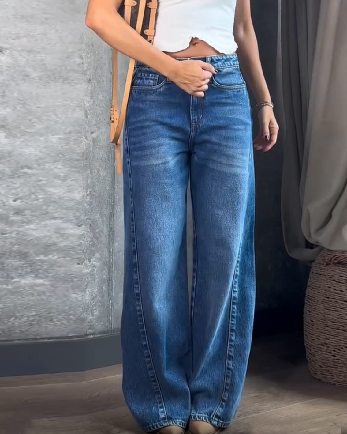 3D Tummy Control High Waisted Washed Jeans for Women - Curvy Fit