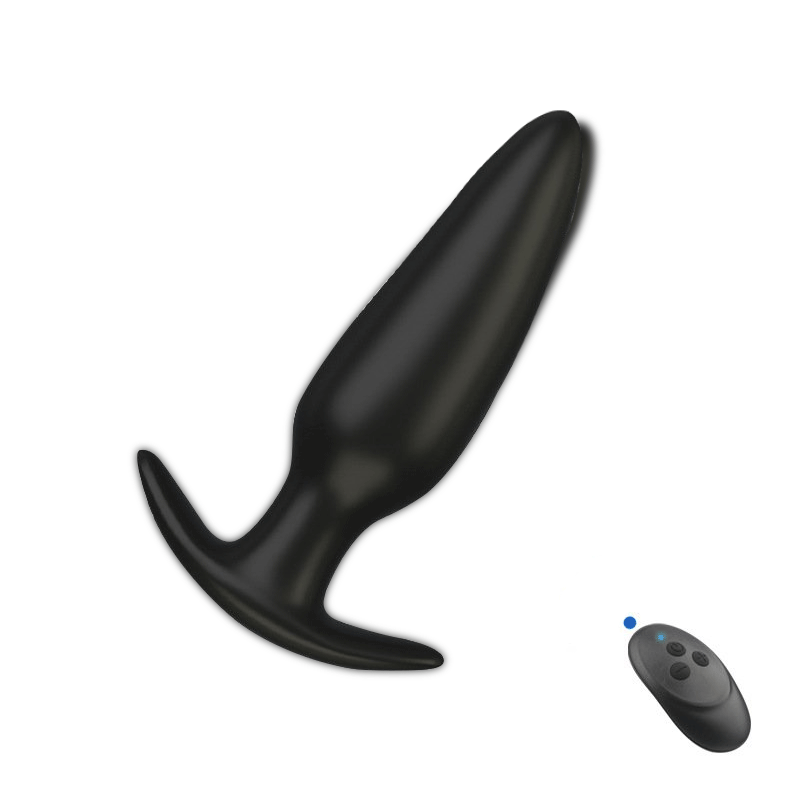 Remote Control Vibrating Butt Plug Anal Vibrator in 3 Sizes - Rose Toy