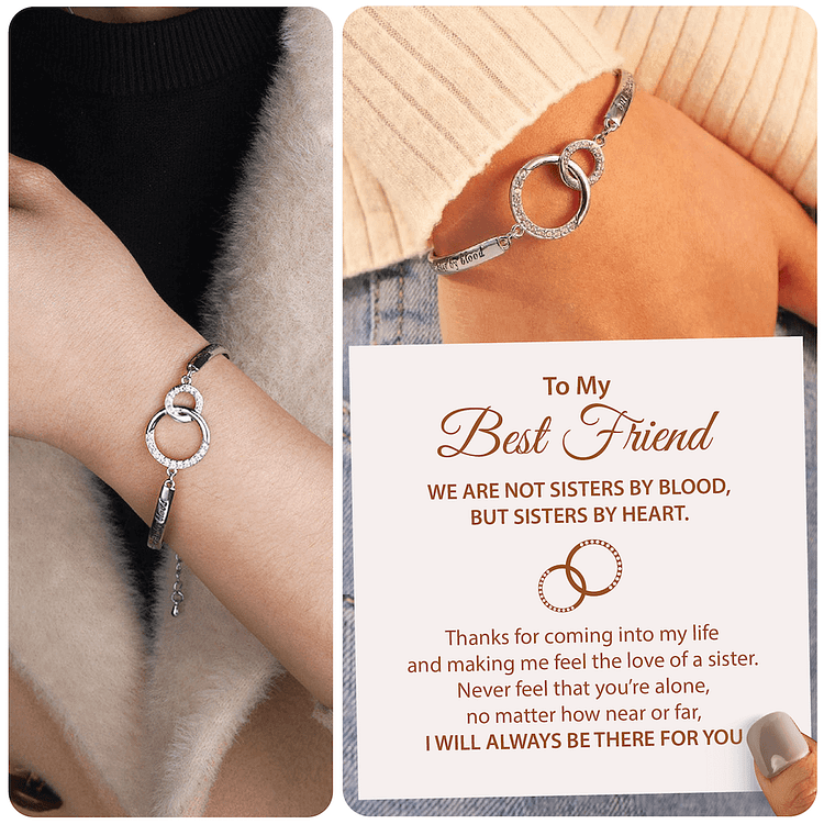 To My Best Friend 'sisters By Heart' Bracelet