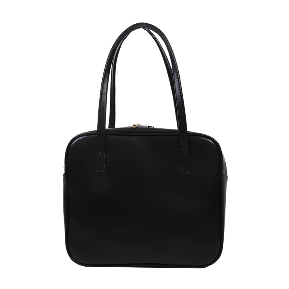 Simple PU Shoulder Bags Female Fashion Top-Handle Bag Zipper Totes Handbags, Black, 501 Original
Simple PU Shoulder Bags Female Fashion Top-Handle Bag Zipper Totes Handbags, Black, 501 Original