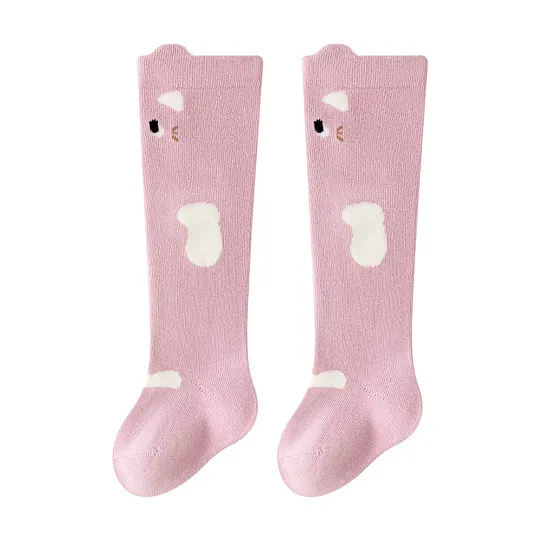 Baby Cute Cotton Cartoon Print High Elastic Knee Socks