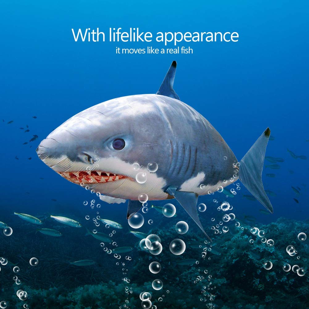 Remote Control Fish Flying Shark Balloon Remote Control,Inflated Rc Inflatable Balloon Shark