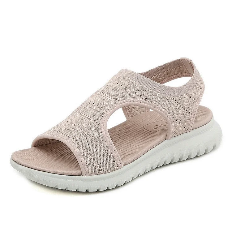 Walking Orthopedic Sandals For Women Cut-out Sleeve Mesh Beach Sandals