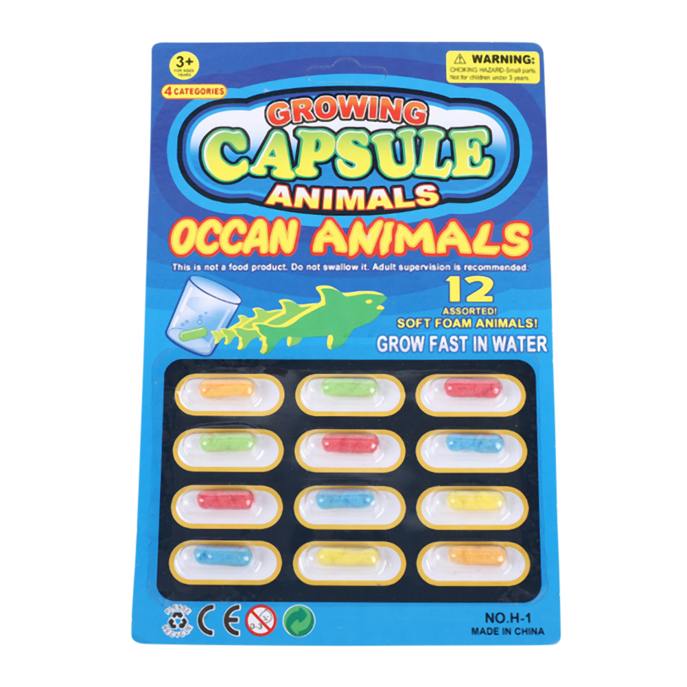 12pcs Water Absorption Capsule Marine Animal DIY Expansion Grow Toy Random, 501 Original
12pcs Water Absorption Capsule Marine Animal DIY Expansion Grow Toy Random, 501 Original