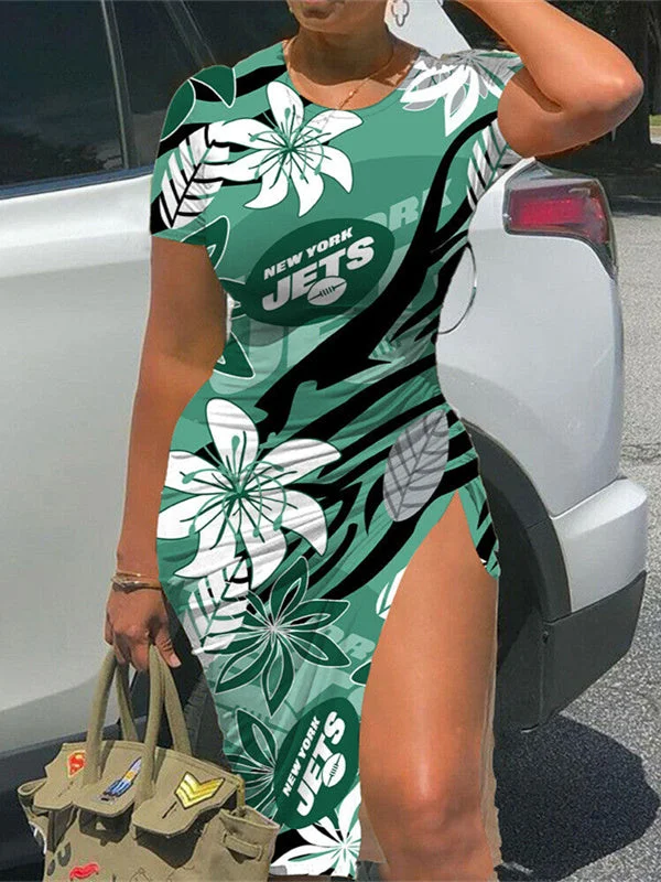 New York Jets
Women's Slit Bodycon Dress