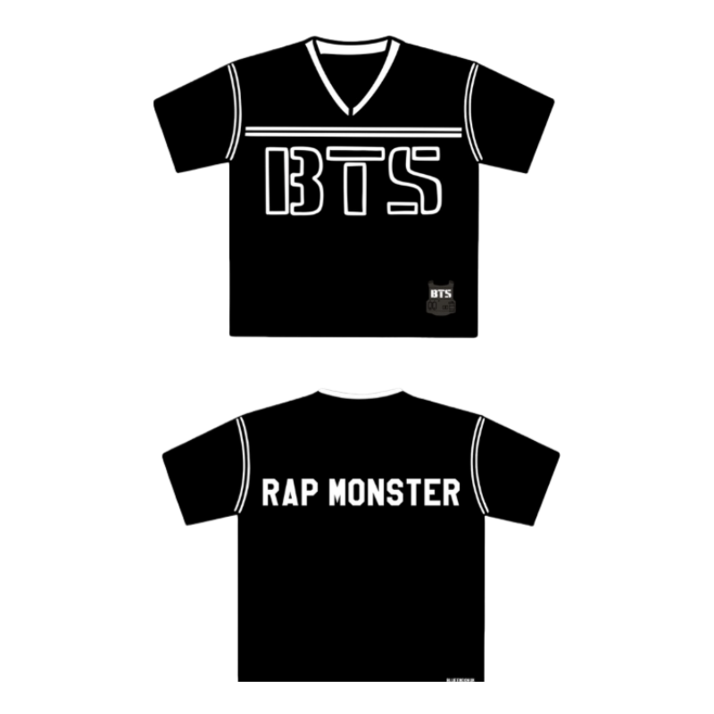 BTS World Tour Jersey (Black) | Official Style Member Edition 💜